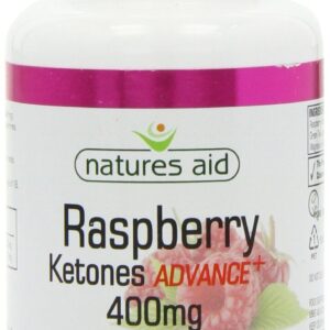 Natures Aid 400mg Raspberry Ketones Advance Plus Capsules - Pack of 60 Capsules
