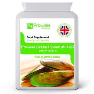 Green Lipped Mussel 500mg 90 Capsules by Prowise Healthcare