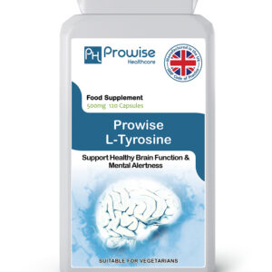 L-Tyrosine 500mg 120 Capsules by Prowise Healthcare