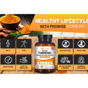 Prowise Turmeric Curcumin 1440mg with Black Pepper & Ginger
