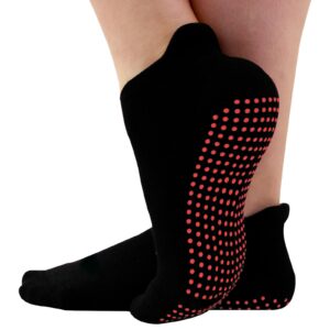 New Anti Non Slip Yoga Socks For Pilates Fitness Exercise Rubber Sole Grip Black