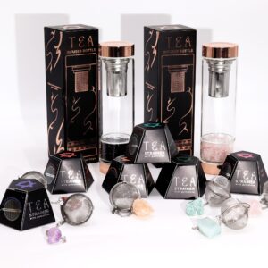 Raw Crystal Gemstone Tea Strainer - Rock Quartz - Image 4