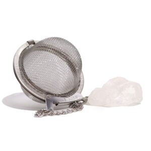 Raw Crystal Gemstone Tea Strainer - Rock Quartz - Image 3