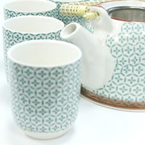 Herbal Teapot Set - Green Mosaic - Image 5