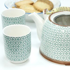 Herbal Teapot Set - Green Mosaic - Image 3