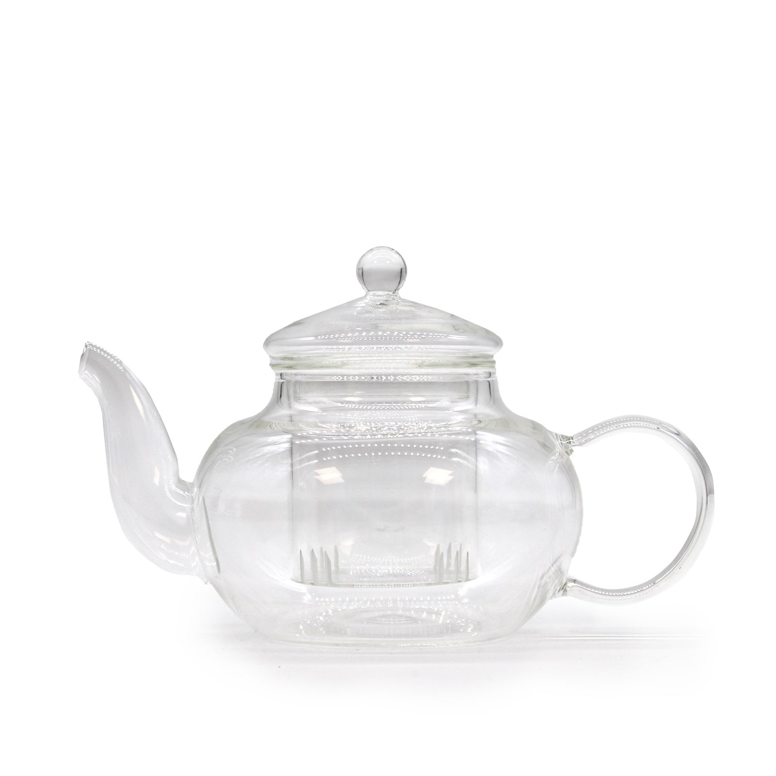 Glass Infuser Teapot - Round Pearl - 400ml - Image 2