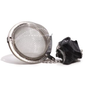 Raw Crystal Gemstone Tea Strainer - Black Obsidian - Image 4